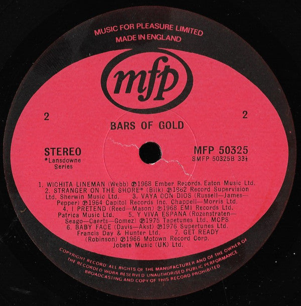 Various : Bars Of Gold (2xLP, Comp, Gat)