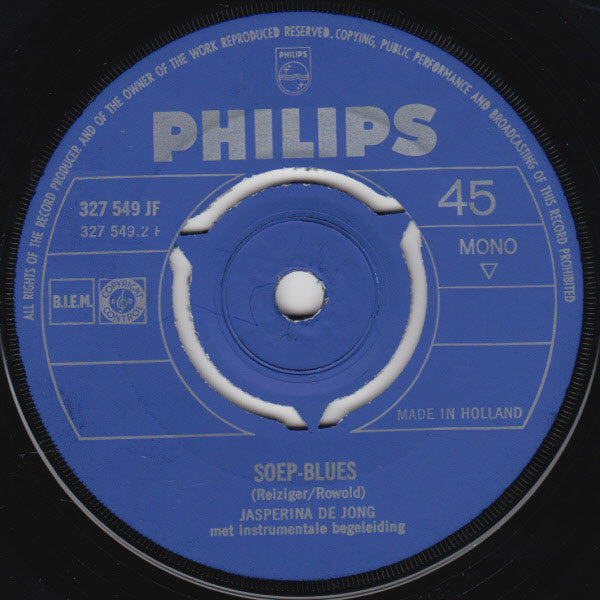 Jasperina de Jong : Call Girl / Soep Blues (7", Single, Mono)
