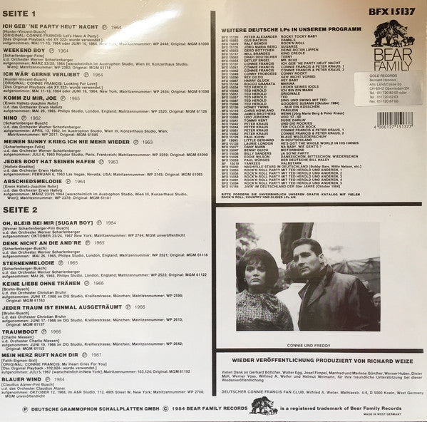 Connie Francis : Ich Geb' 'ne Party Heut' Nacht (LP, Comp)