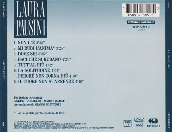 Laura Pausini : Laura Pausini (CD, Album, RP)