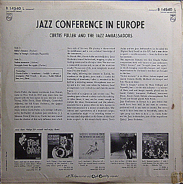 The Jazz Ambassadors Featuring: Curtis Fuller, Freddie Hubbard, Sahib Shihab, Phil Woods : Jazz Conference In Europe (LP, Album, Mono)