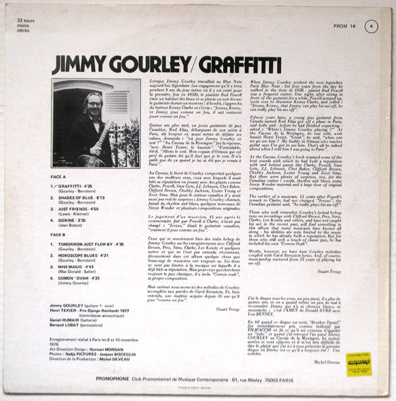 Jimmy Gourley : Graffitti (LP, Album)