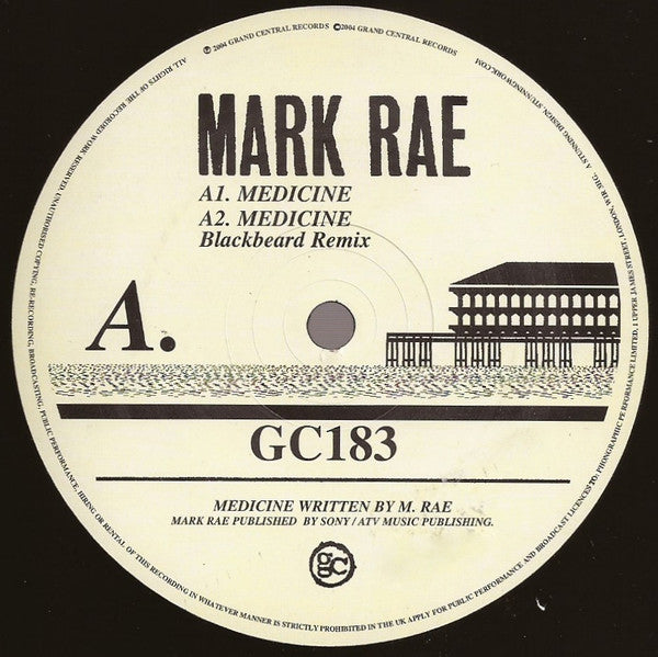 Mark Rae : Medicine (12")