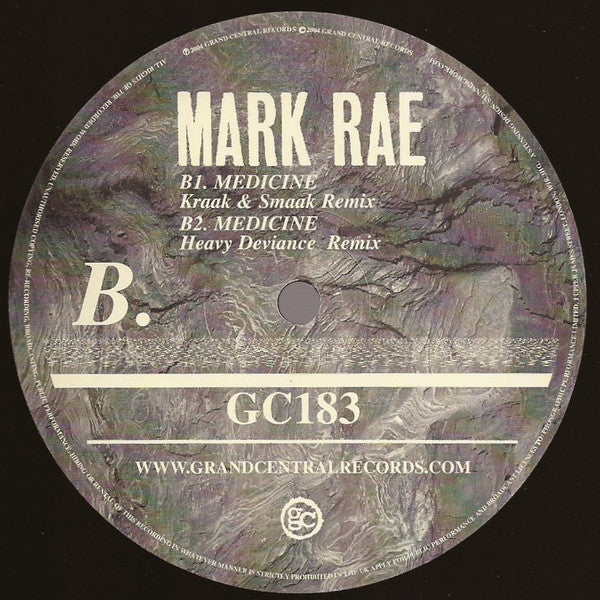 Mark Rae : Medicine (12")