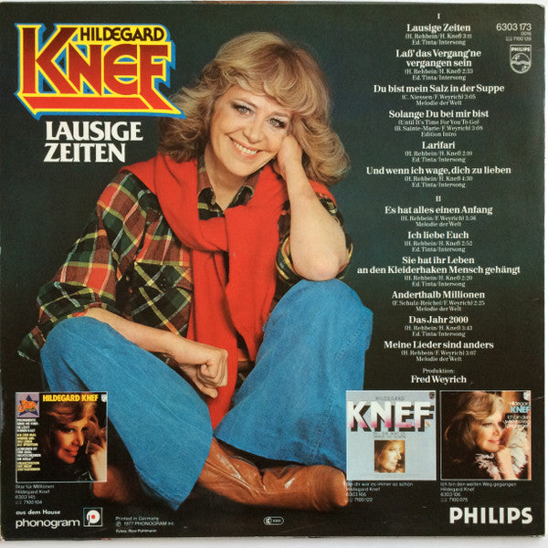 Hildegard Knef : Lausige Zeiten (LP, Album)