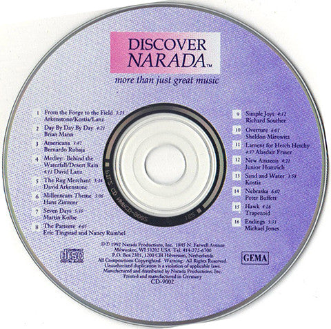 Various : Discover Narada - More Than Just Great Music (CD, Comp)