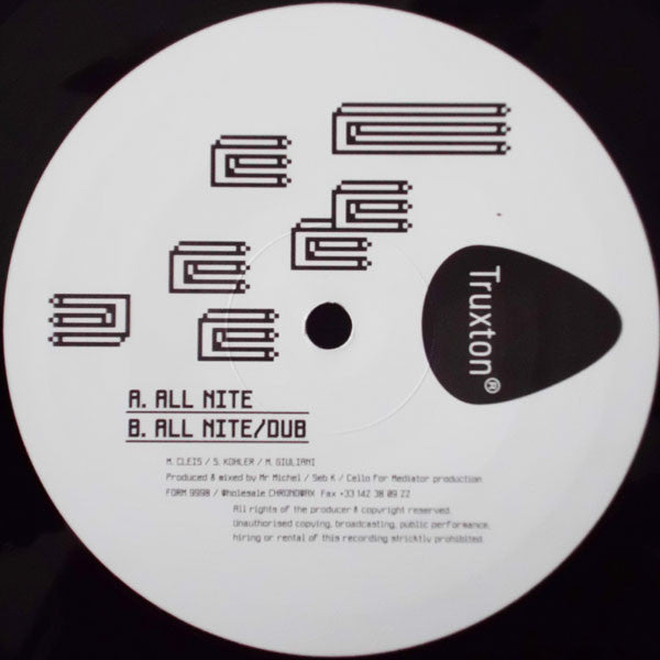 Truxton : All Nite (12")