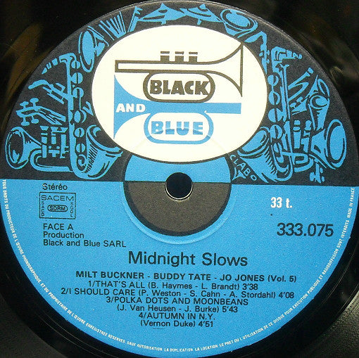Milt Buckner, Buddy Tate, Jo Jones : Midnight Slows Vol 5 (LP)