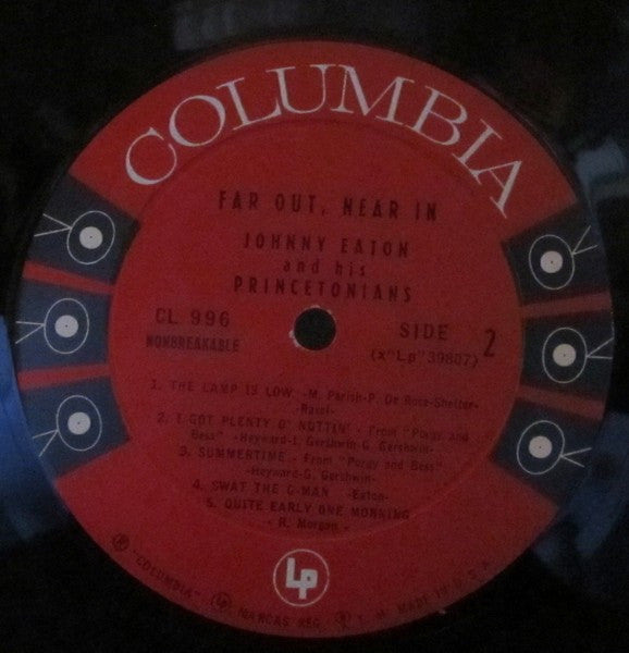 Johnny Eaton And His Princetonians : Far Out, Near In (LP, Album, Mono)
