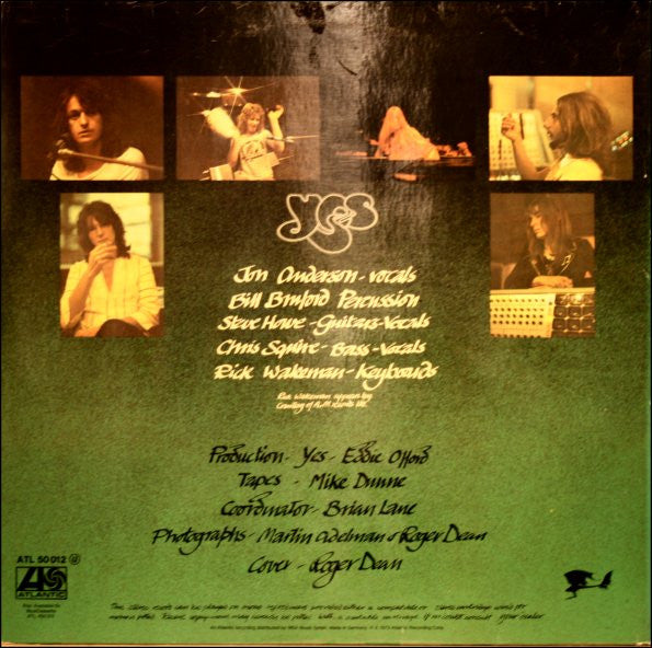 Yes : Close To The Edge (LP, Album, Gat)