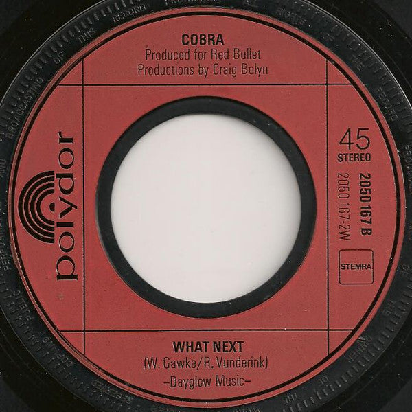 Cobra (21) : So Dissatisfied (7", Single)