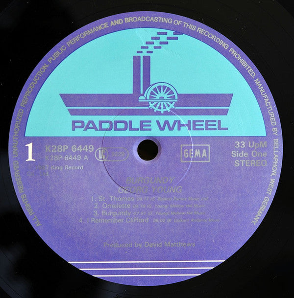 George Young (2) : Burgundy (LP, Album)