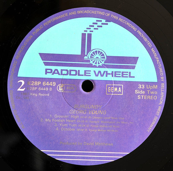 George Young (2) : Burgundy (LP, Album)