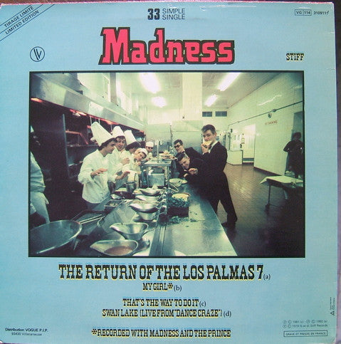 Madness : The Return Of The Los Palmas 7 (12", Single)