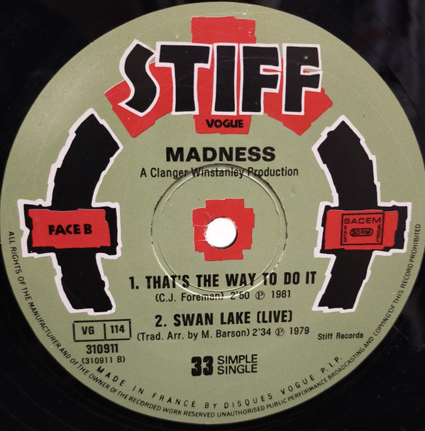 Madness : The Return Of The Los Palmas 7 (12", Single)