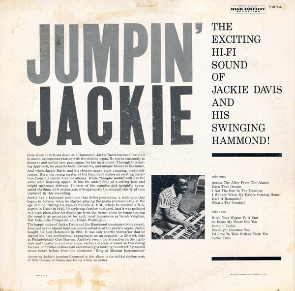 Jackie Davis : Jumpin' Jackie (LP, Album)