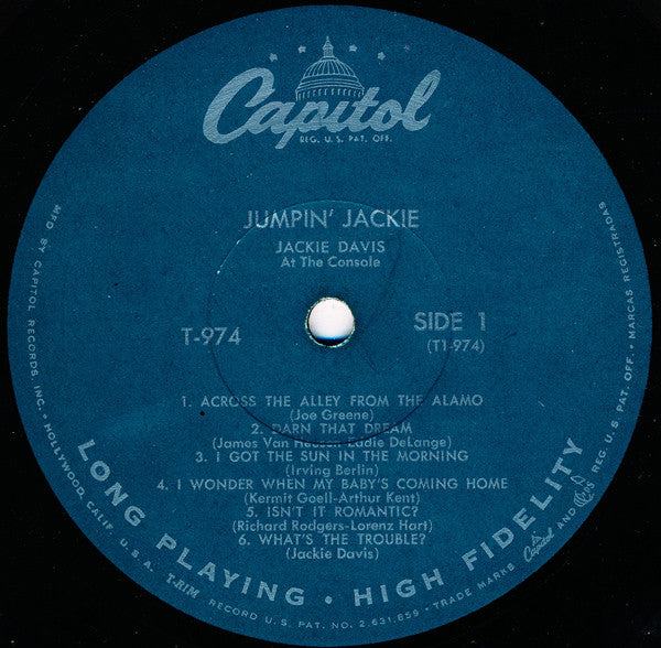 Jackie Davis : Jumpin' Jackie (LP, Album)