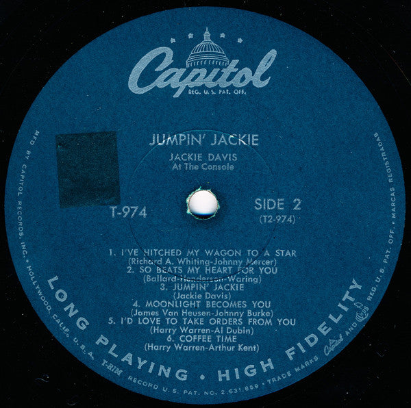 Jackie Davis : Jumpin' Jackie (LP, Album)