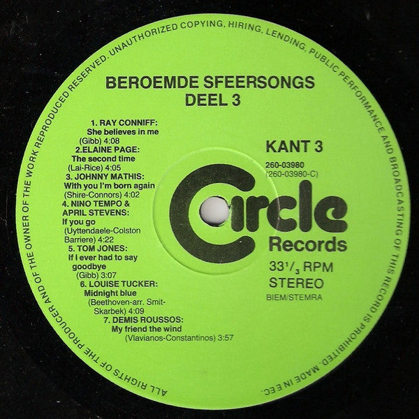Various : Beroemde Sfeersongs 3 - Grand Gala Door 's Werelds Beste Solisten (2xLP, Comp, Gat)