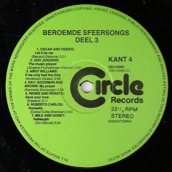 Various : Beroemde Sfeersongs 3 - Grand Gala Door 's Werelds Beste Solisten (2xLP, Comp, Gat)