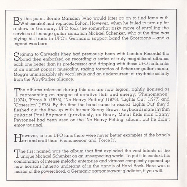 UFO (5) : Phenomenon / Force It (CD, Comp, RM)