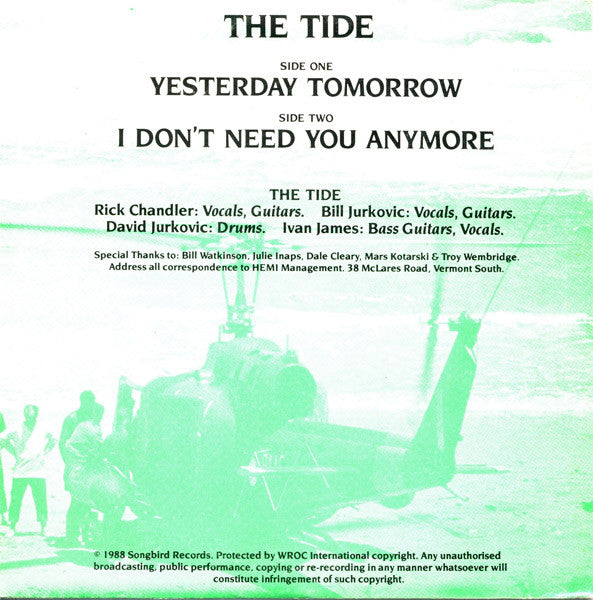 The Tide : Girls Here Comes The Tide (7", Single)