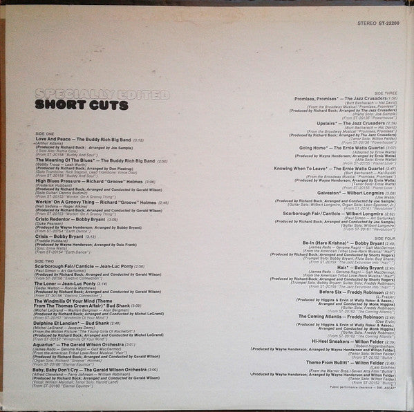 Various : World Pacific Jazz Presents Short Cuts (Volume 1) (2xLP, RE, Smplr)