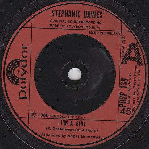 Stephanie Davies (2) : I'm A Girl (7", Single)
