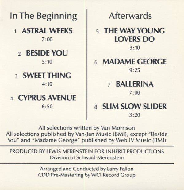 Van Morrison : Astral Weeks (CD, Album, RE)