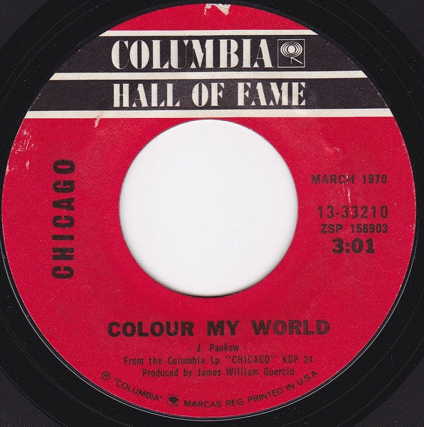 Chicago (2) : I'm A Man / Colour My World (7", RE, Styrene, Ter)
