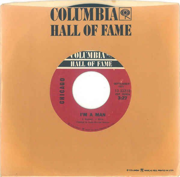 Chicago (2) : I'm A Man / Colour My World (7", RE, Styrene, Ter)