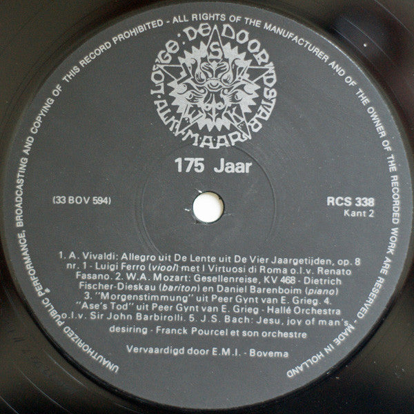 Various : Vrijmetselaarsloge De Noordstar 175 Jaar (LP, Comp)