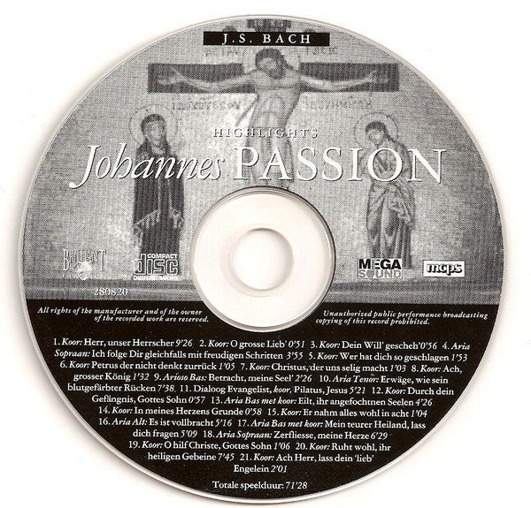 Johann Sebastian Bach / Various : Highlights Johannes Passion (CD, Album)