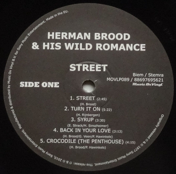 Herman Brood & His Wild Romance : Street (LP, Album, RE, RM, 180)