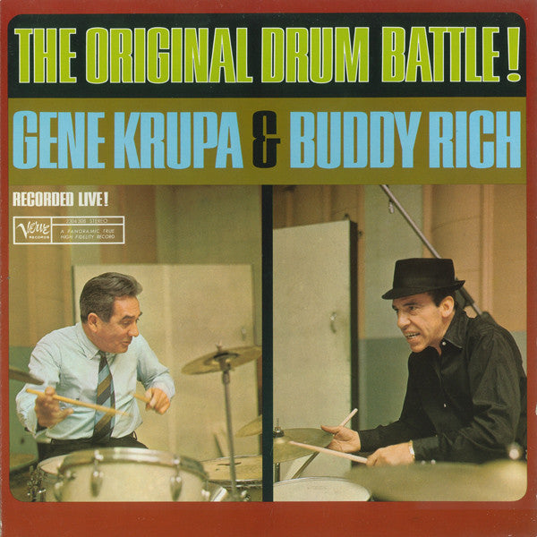 Gene Krupa & Buddy Rich : The Original Drum Battle! (LP, Album, RE)