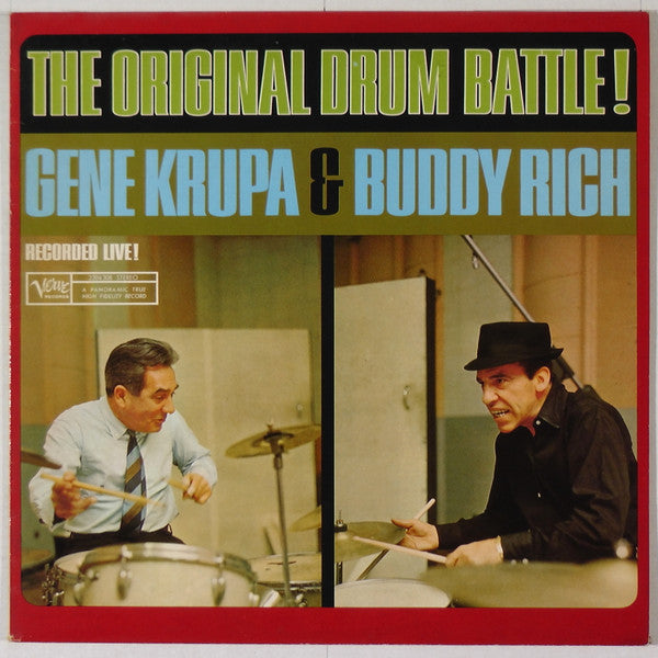 Gene Krupa & Buddy Rich : The Original Drum Battle! (LP, Album, RE)