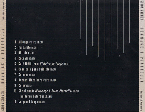 Gidon Kremer • Astor Piazzolla : Hommage À Piazzolla (CD, Album)