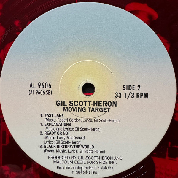 Gil Scott-Heron : Moving Target (LP, Album, RSD, RE, Red)