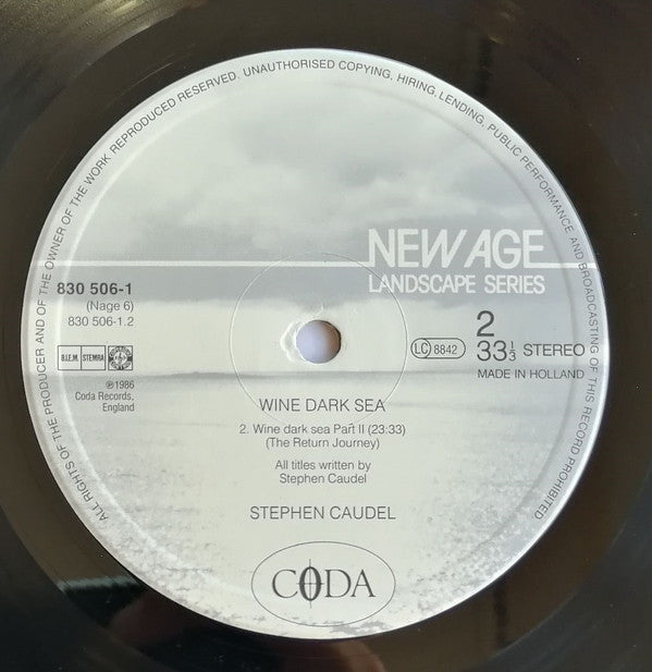 Stephen Caudel : Wine Dark Sea (LP, Album)