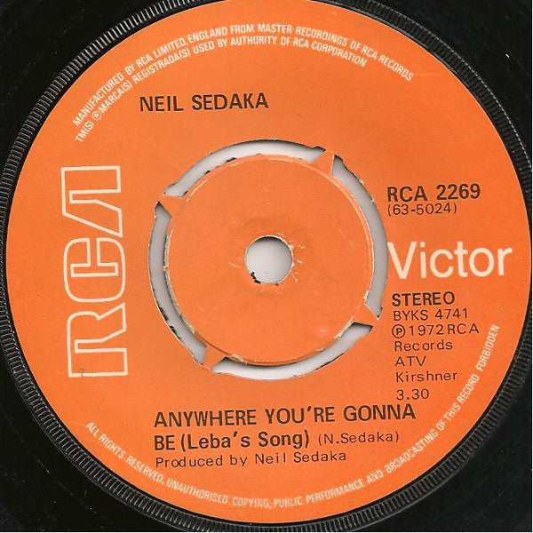 Neil Sedaka : Beautiful You (7", Kno)