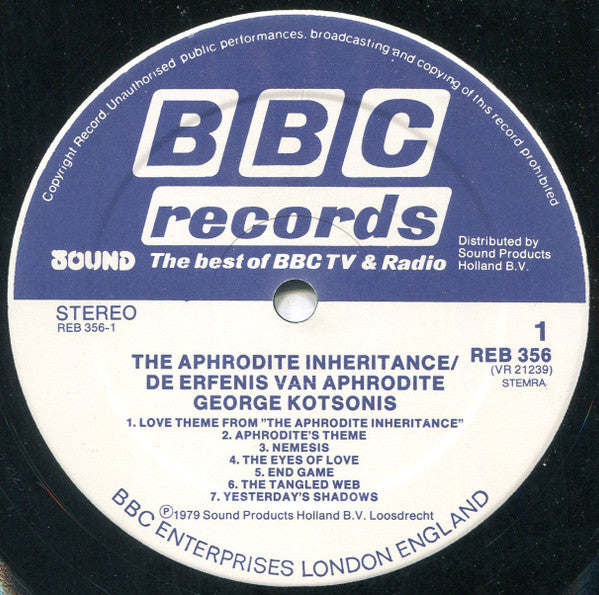 George Kotsonis : De Originele Muziek Van De BBC/AVRO TV Serie "De Erfenis Van Aphrodite" En Andere Muziek Van George Kotsonis (LP, Album)