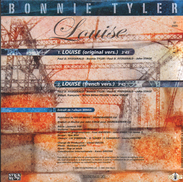 Bonnie Tyler : Louise (CD, Single, Promo)