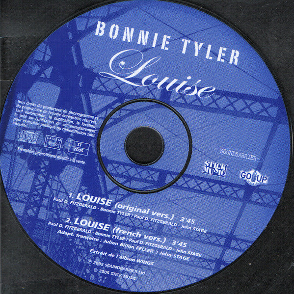 Bonnie Tyler : Louise (CD, Single, Promo)