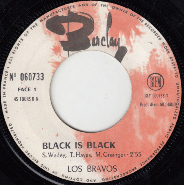 Los Bravos : Black Is Black (7", Single)