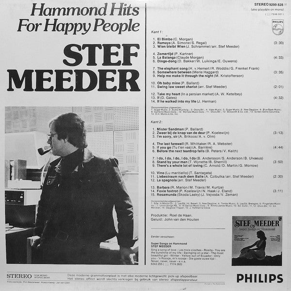 Stef Meeder : Hammond Hits For Happy People (LP, Album)
