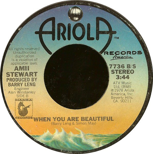 Amii Stewart : Knock On Wood (7", Single)