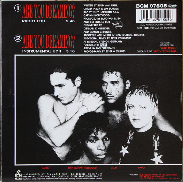 Twenty 4 Seven Featuring Captain Hollywood : Are You Dreaming? (7", Single)
