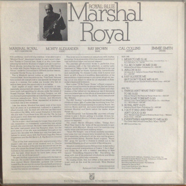 Marshal Royal* : Royal Blue (LP, Album)