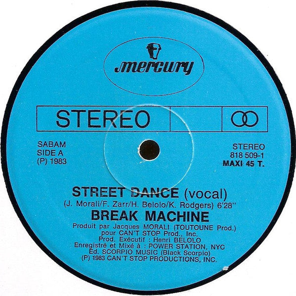 Break Machine : Street Dance (12", Maxi)