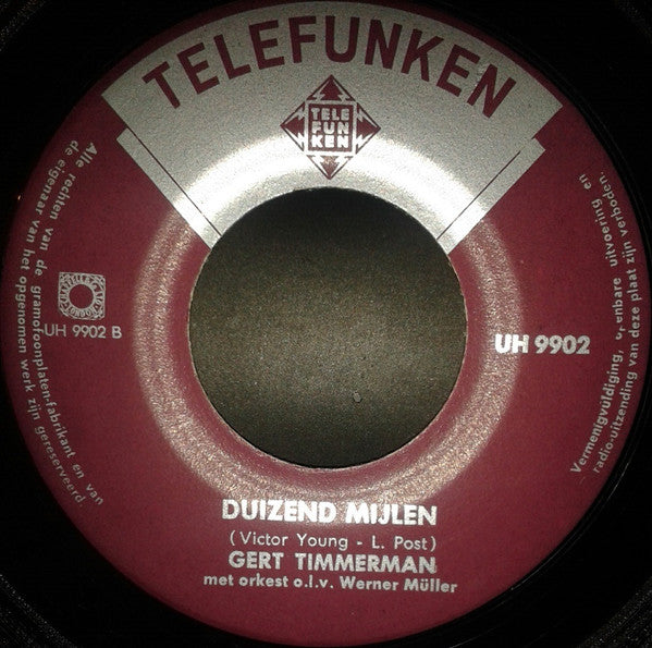 Gert Timmerman : Bloesem Van Tahiti (7", Single)